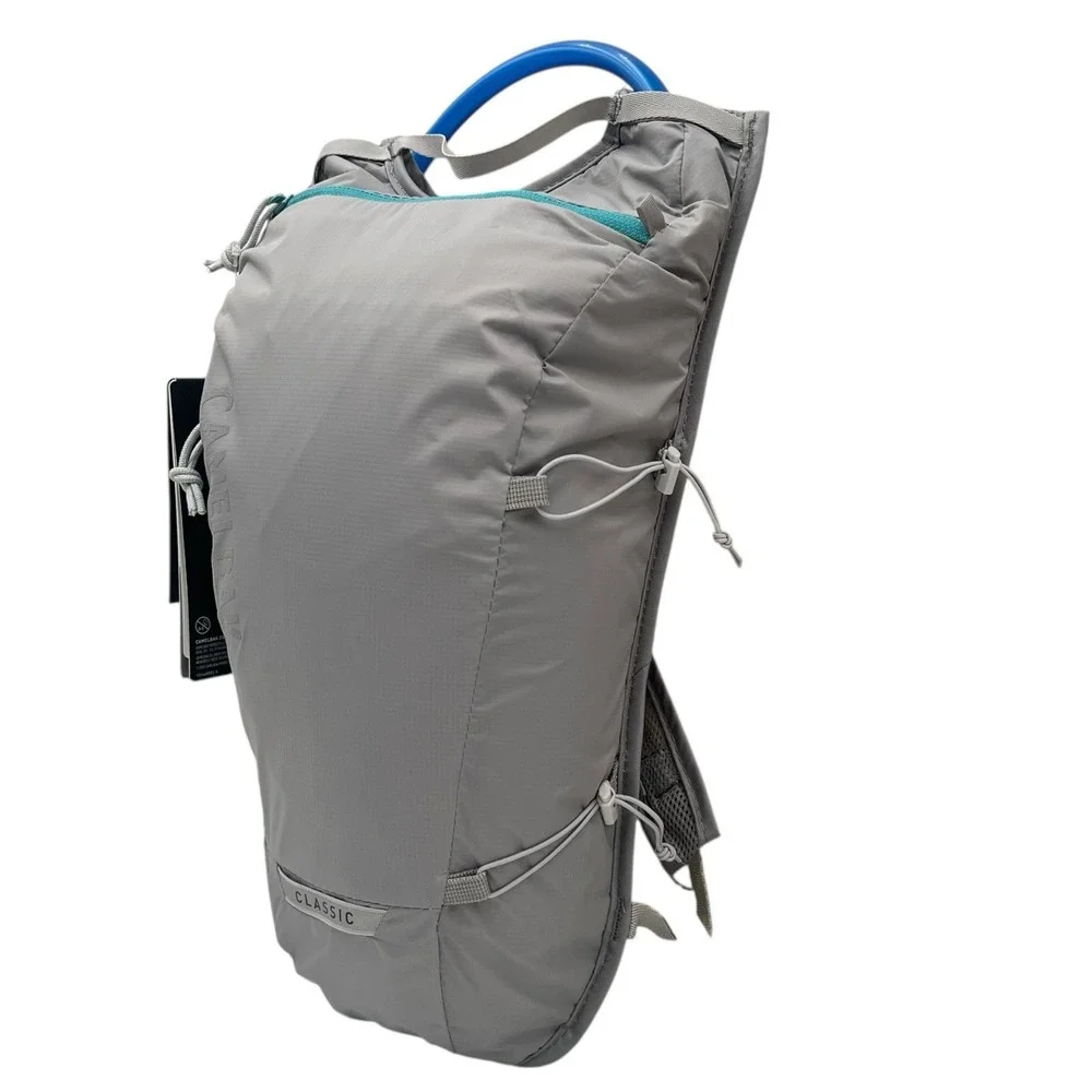 CamelBak Classic Light Bike Cycling Hydration Pack 70oz 2L Gray Aqua